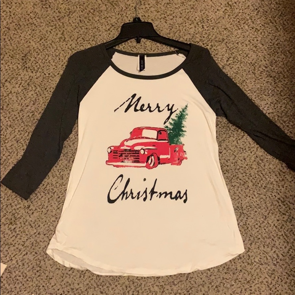 Christmas 3/4 length sleeve tee